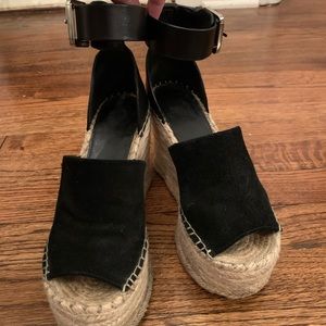 Marc Fisher Black Wedges